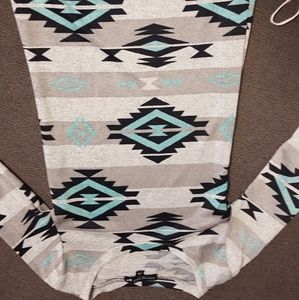 Women's long sleeve long length shirt